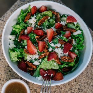 Ensalada de espinaca y fresa